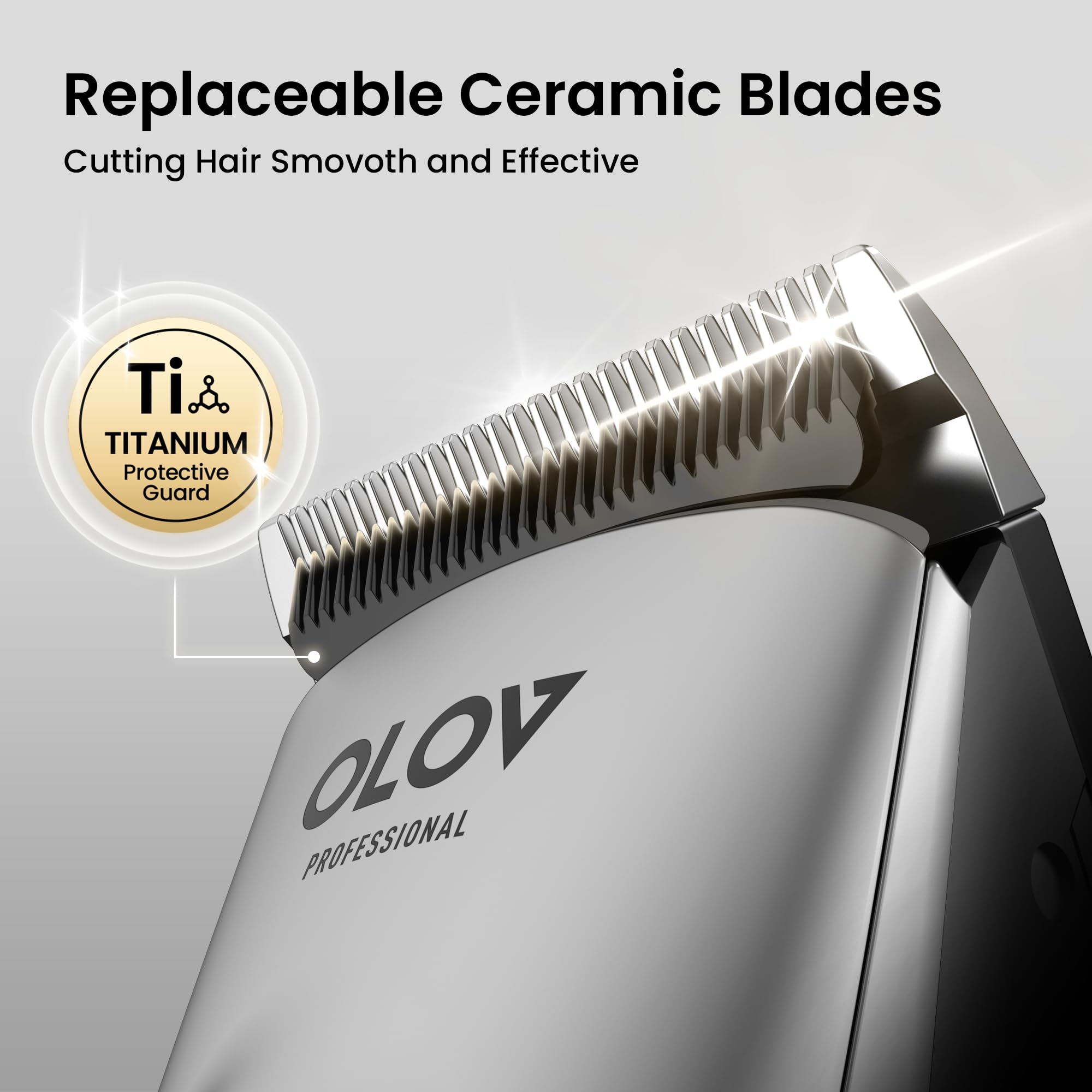 OLOV Cordless Rechargeable Hair Clipper & Trimmer
