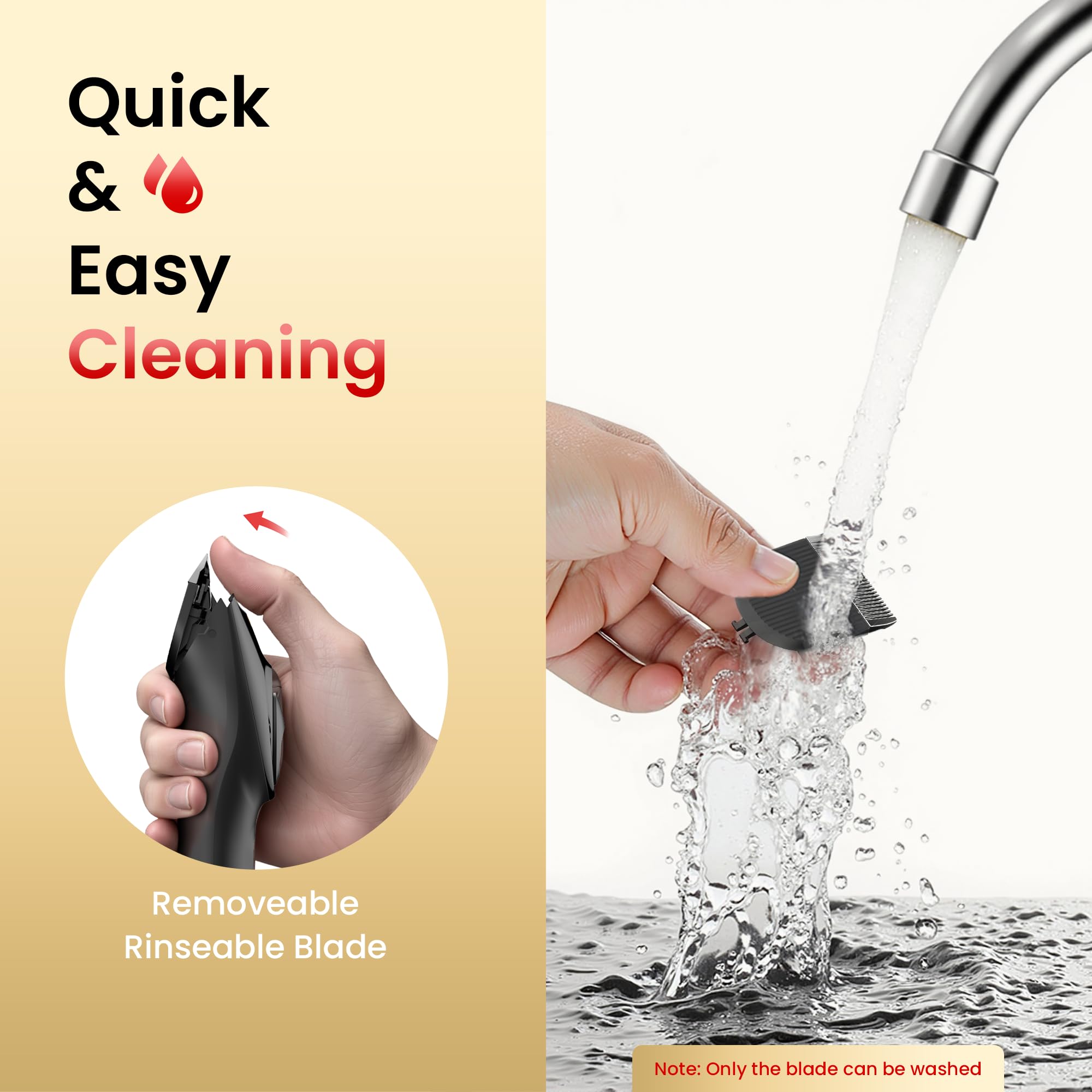 OLOV Cordless Rechargeable Hair Clipper & Trimmer