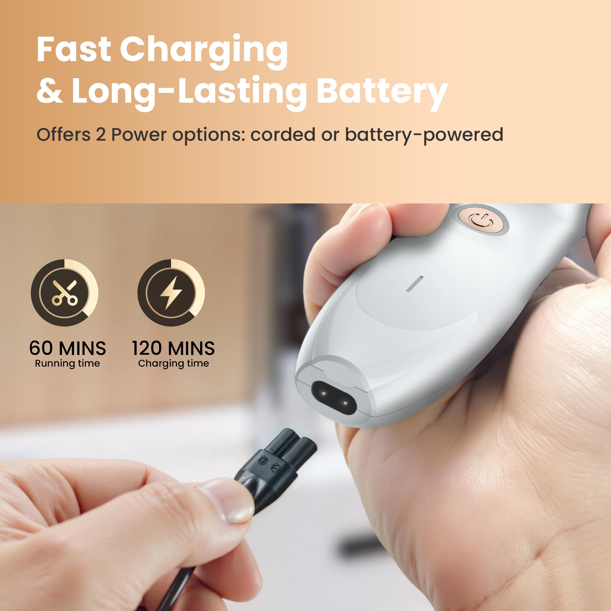 OLOV Cordless Rechargeable Hair Clipper & Trimmer