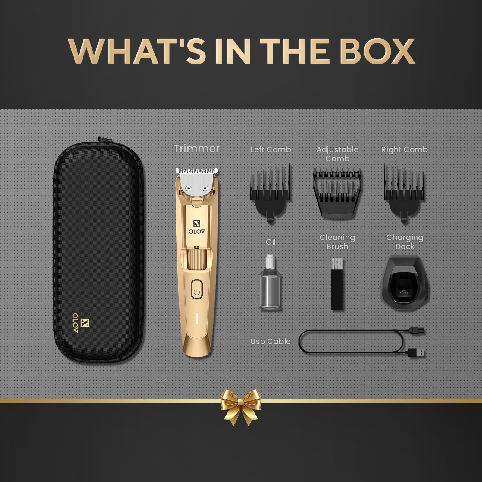 OLOV-X The Beard Hedger Premium Men's Beard Trimmer