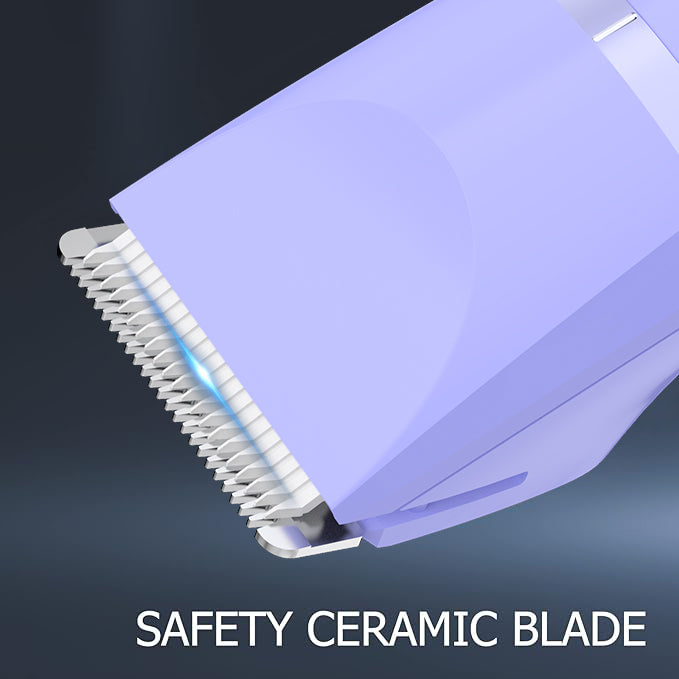 OLOV Electric Body Hair Trimmer Kit - Bikini, Groin & Underarm Grooming, Wet/Dry Shaver, USB Rechargeable, Waterproof Razor for Men & Women, Purple