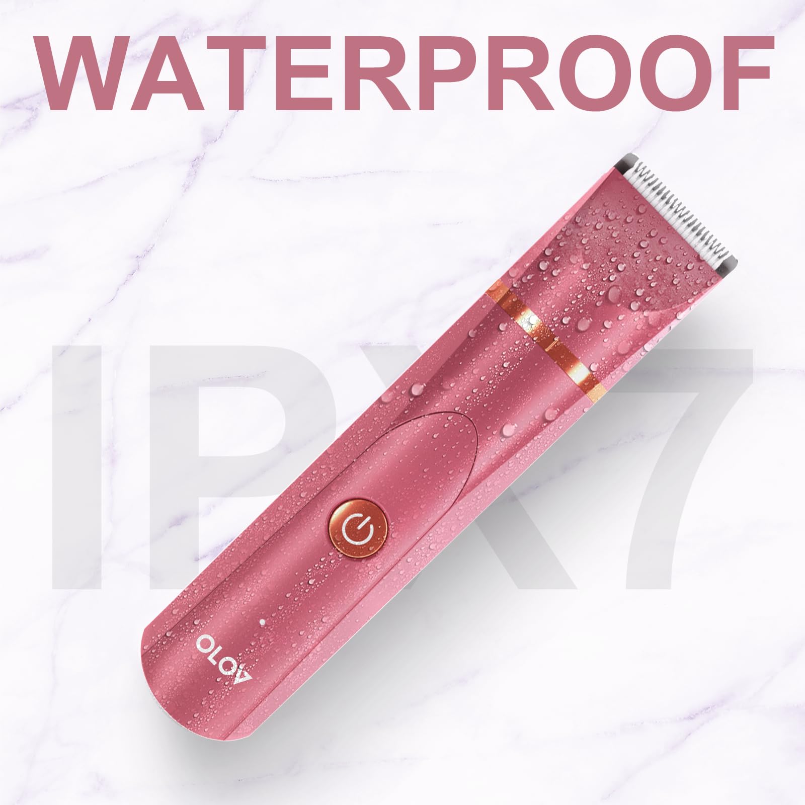 OLOV Electric Body Hair Trimmer - Groin Hair Trimmer, Women's Body Hair Trimmer - olovshop - #color_rose