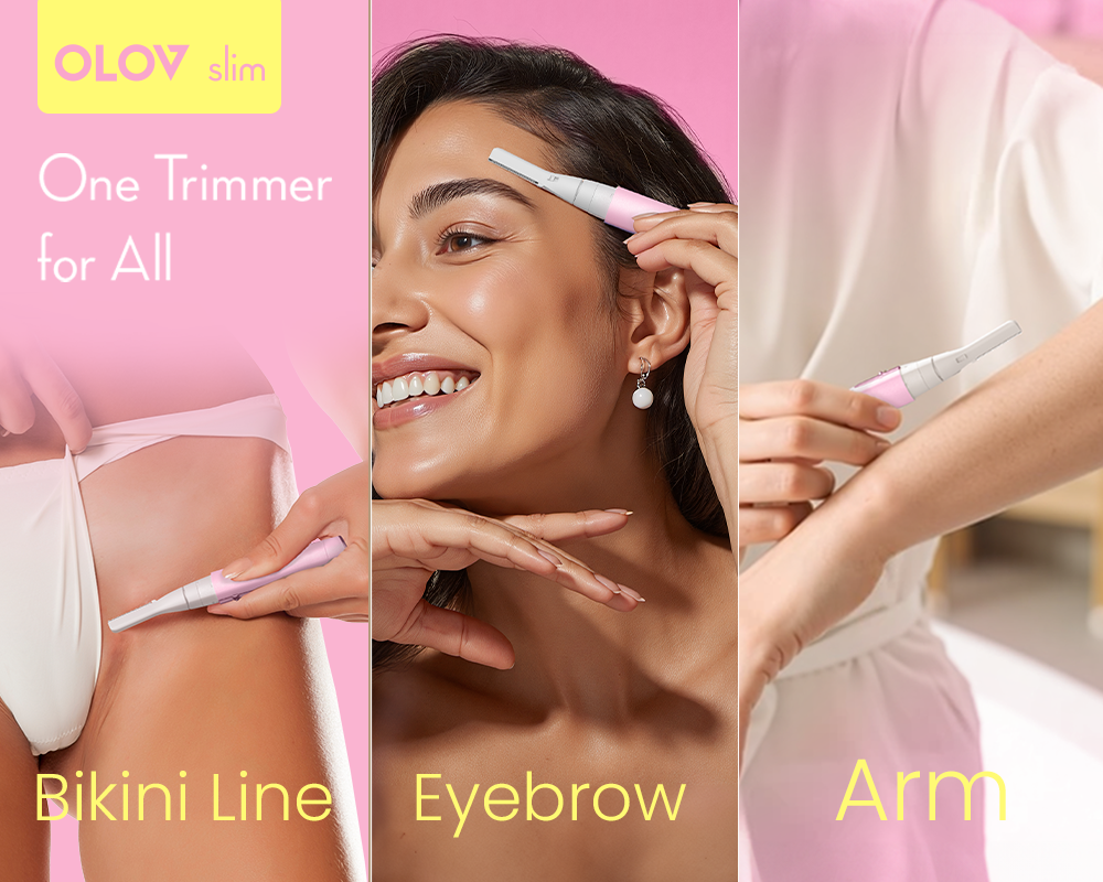 OLOV® Women Facial Hair Removal , Painless Eyebrow Trimmer