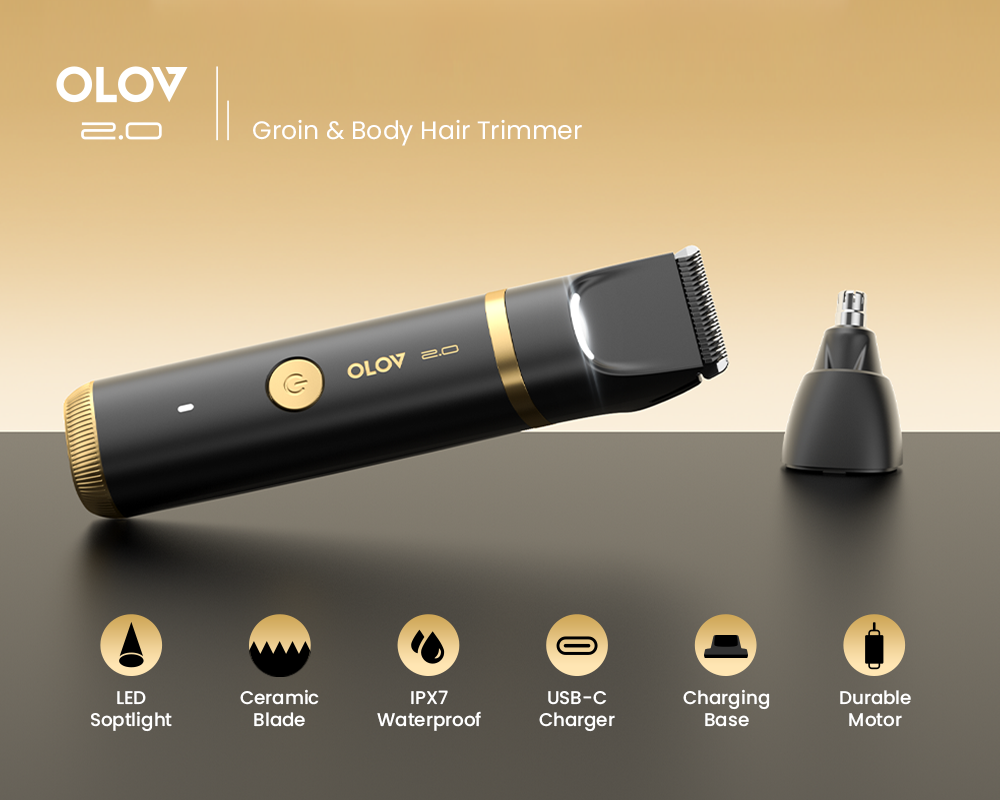OLOV® 2.0 Groin & Body Hair Trimmer for Men