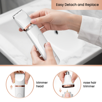 OLOV® L10Pro Body Hair Trimmer + Nose Hair Head