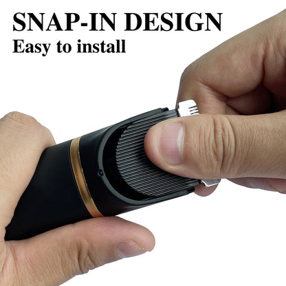 OLOV Electric Body Hair Trimmer Kit - Groin, Bikini & Underarm Grooming, Wet/Dry Shaver, USB Rechargeable, Waterproof Razor for Men & Women, Black