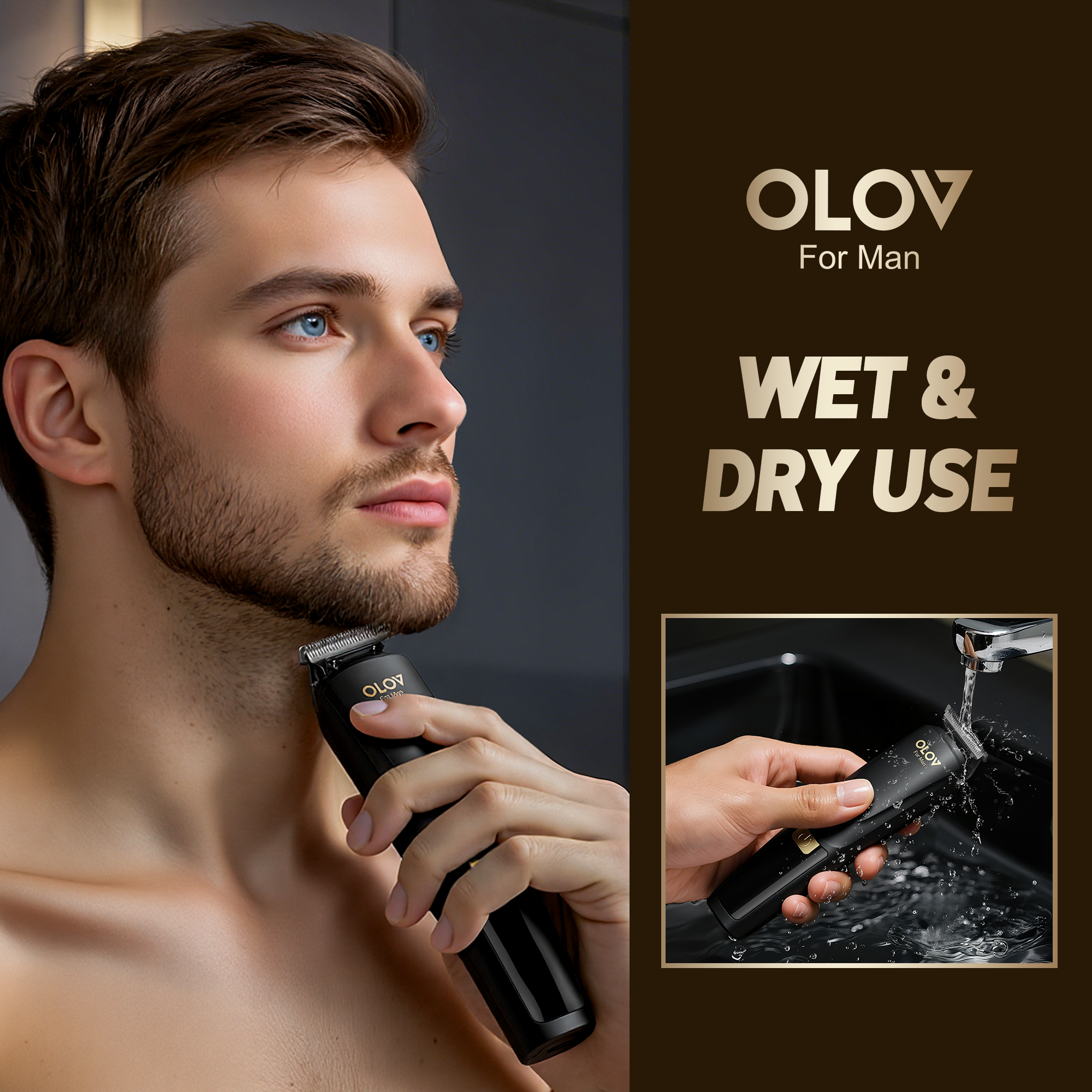 OLOV® Beard Trimmer, 21 Piece All-in-One Mens Grooming Kit and Hair Clipper