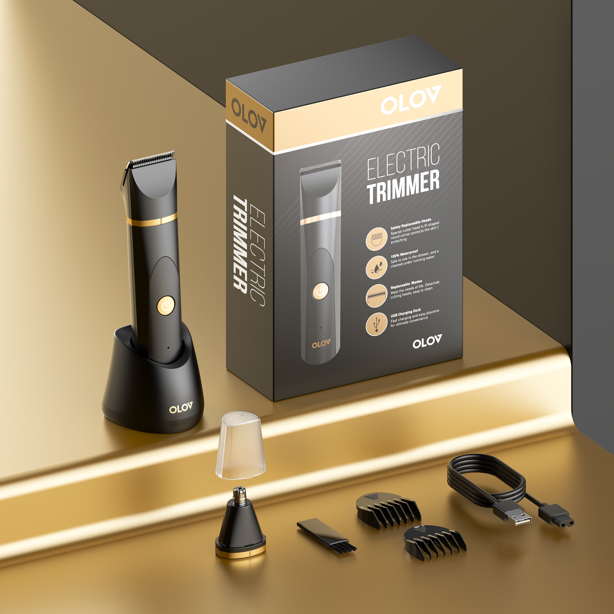 OLOV Electric Body & Groin Hair Trimmer