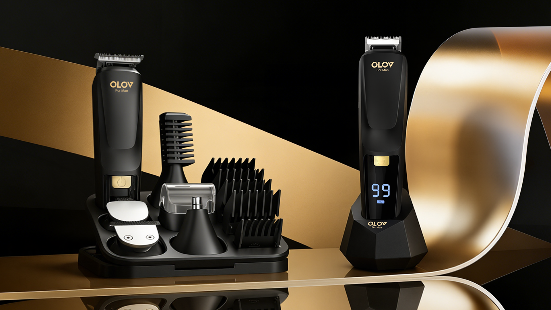 OLOV® Beard Trimmer, 21 Piece All-in-One Mens Grooming Kit and Hair Clipper