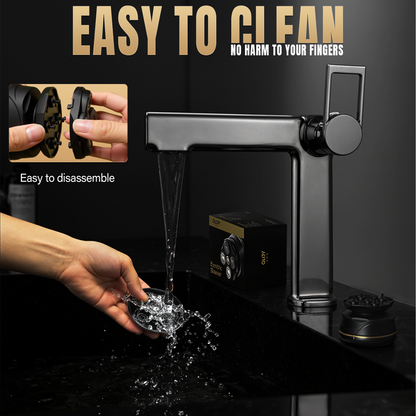 OLOV Pro Cordless Rechargeable Waterproof Men's Head & Hair Electric Shaver,Skin-Friendly, 360° Full Coverage & Effortless Control, Easy to Clean, Wet & Dry Use