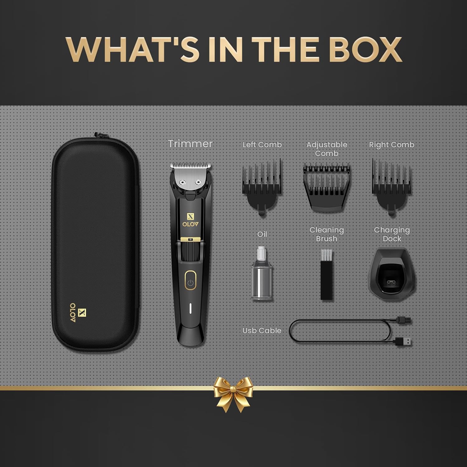 OLOV-X The Beard Hedger Premium Men's Beard Trimmer