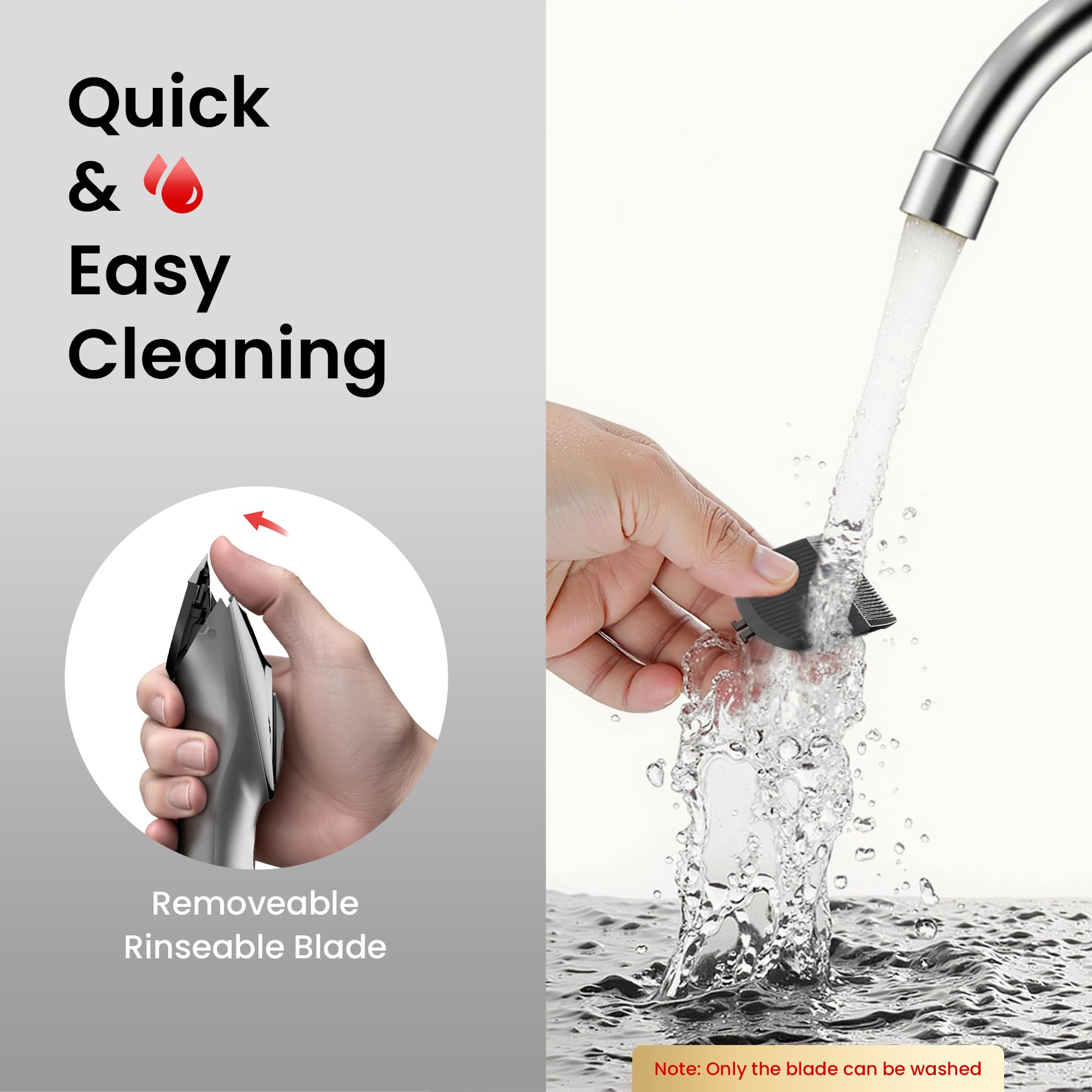 OLOV Cordless Rechargeable Hair Clipper & Trimmer