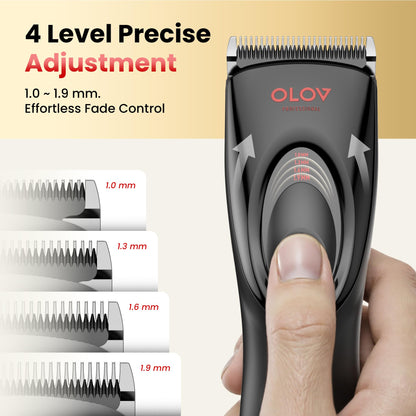 OLOV Cordless Rechargeable Hair Clipper & Trimmer