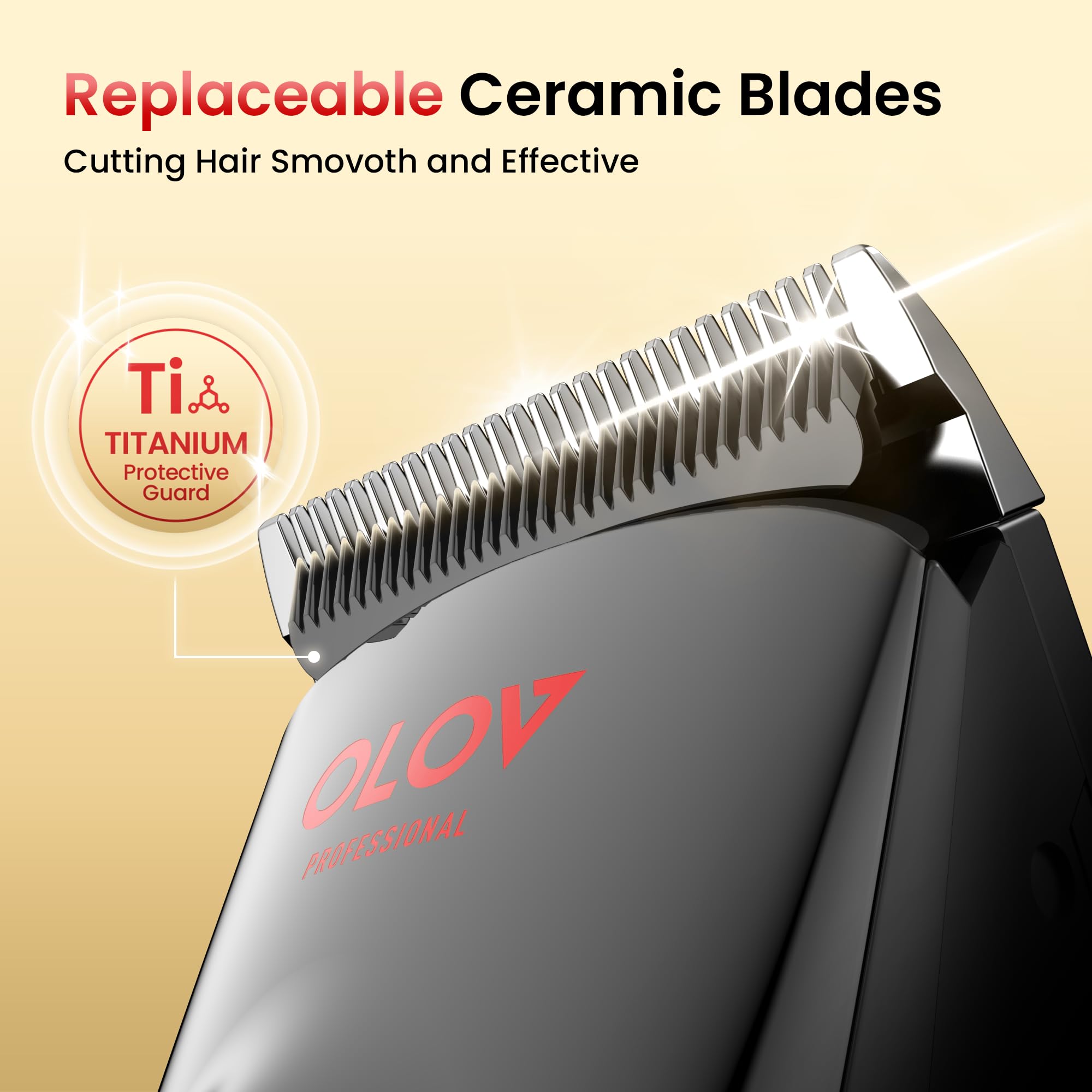 OLOV Cordless Rechargeable Hair Clipper & Trimmer