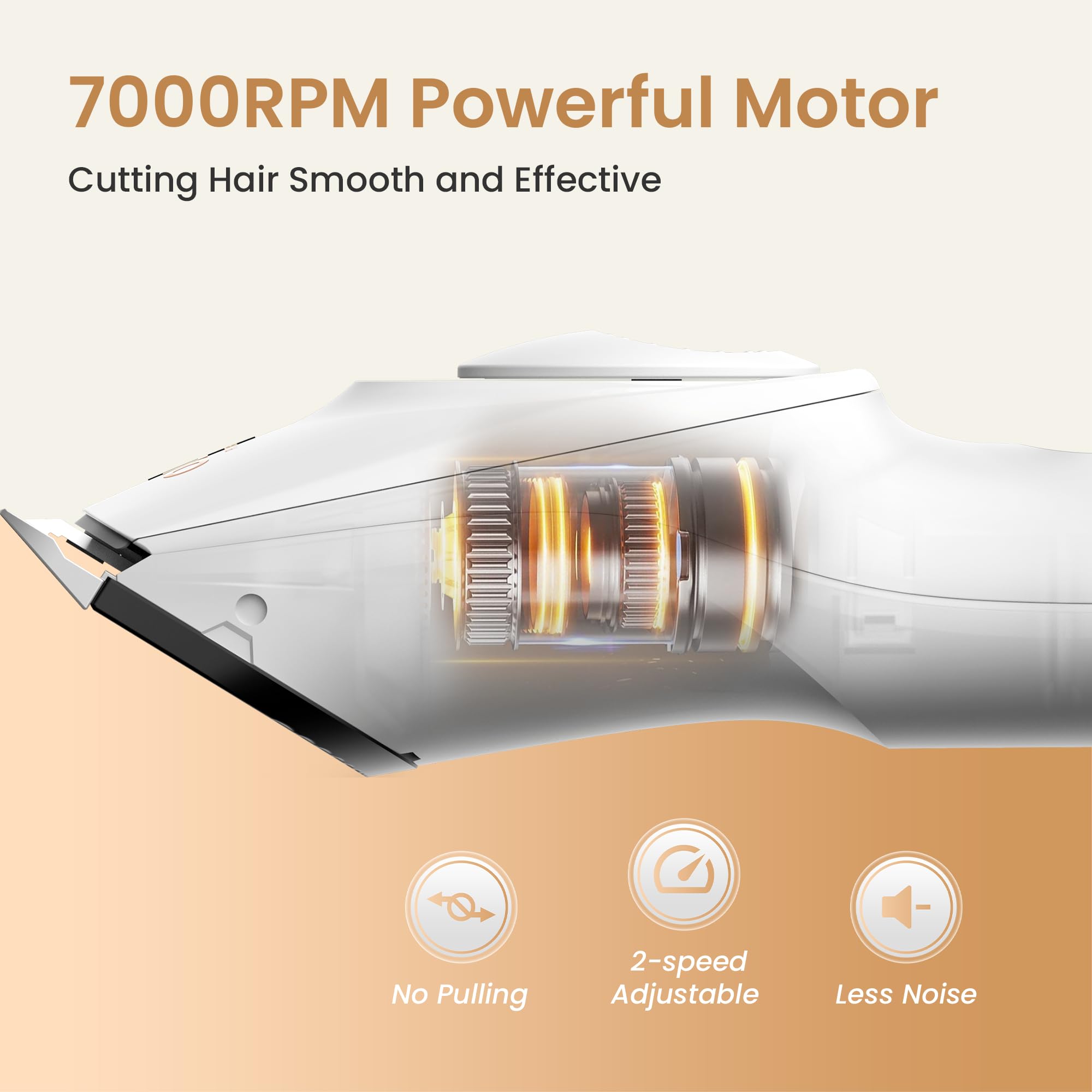 OLOV Cordless Rechargeable Hair Clipper & Trimmer