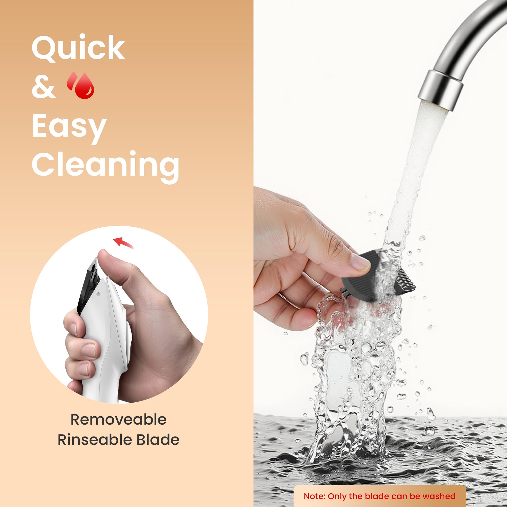 OLOV Cordless Rechargeable Hair Clipper & Trimmer